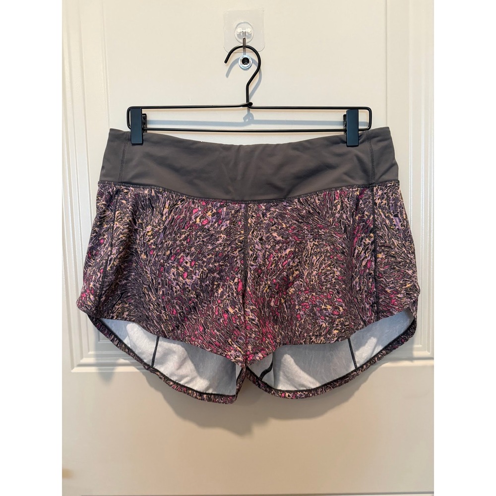Lululemon Speed Up Short Size 10 Grey Purple